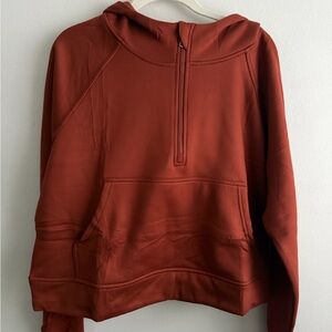 Women’s Rust Half-Zip Hoodie Sweatshirt